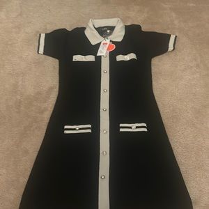Cider black stretchy dress